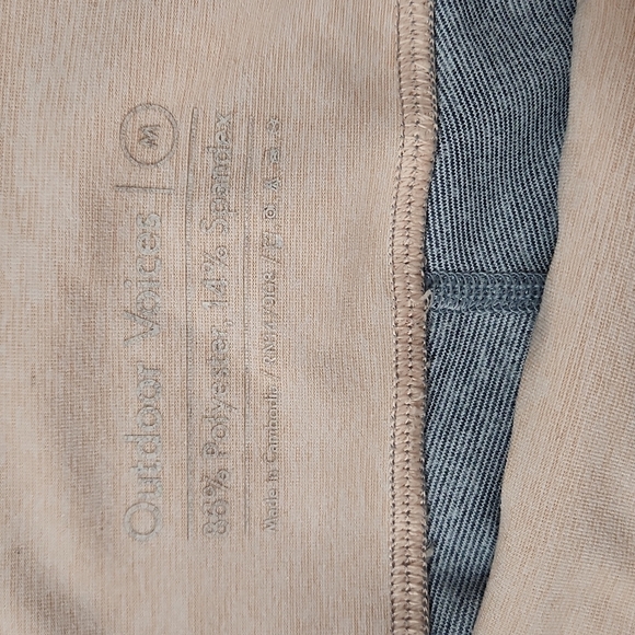 Outdoor Voices Pink Gray Springs Colorblock Leggings - Picture 5 of 5